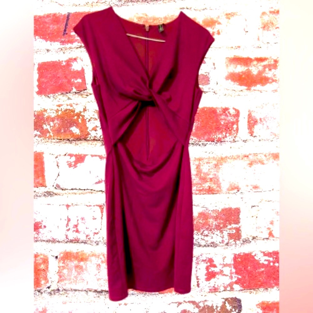 NWOT MARCIANO Purple cutout front Dress Size Small